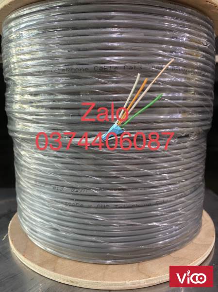 Dây điện thoại 2 đôi 2 pair (4 lõi 2x2x0.5) Commscope