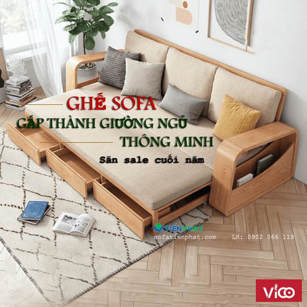 Vì sao chọn mua ghế sofa gấp thành giường ngủ