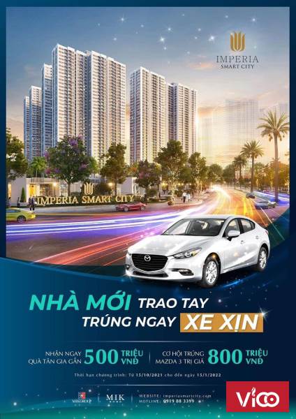 MỞ BÁN Imperia Smart City VIEW TRỰC DIỆN HỒ ĐIỀU HÒA