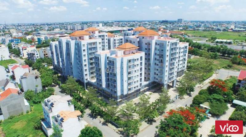 Căn hộ góc 62.6m 2PN 2WC Thới An, Quận 12