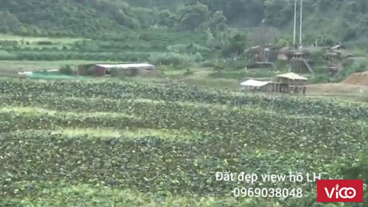 Bán lô đất view đẹp nhất hồ sen cao đẹp bằng phẳng chạy dọc theo Quốc Lộ 28, xã nâm n đir, huyện