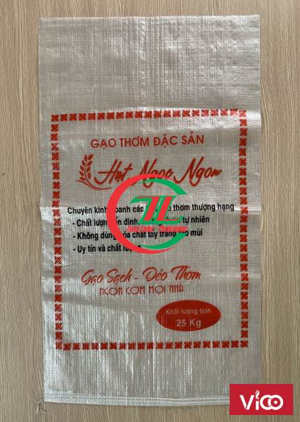Bao bì đựng gạo giá rẻ 25kg, 40kg, 50kg