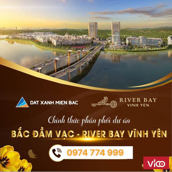 Sống như nghỉ dưỡng tại River Bay Vĩnh Yên KĐT Sinh thái Bắc Đầm Vạc
