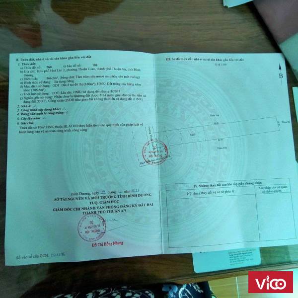 Bán Đất Khu Phố Hòa Lân 2, Phường Thuận Giao , TP Thuận An, Bình Dương