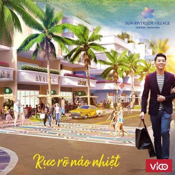 Hot Sun Riverside Sầm Sơn bán BT đơn lập 300m2 thiết kế 3 tầng
