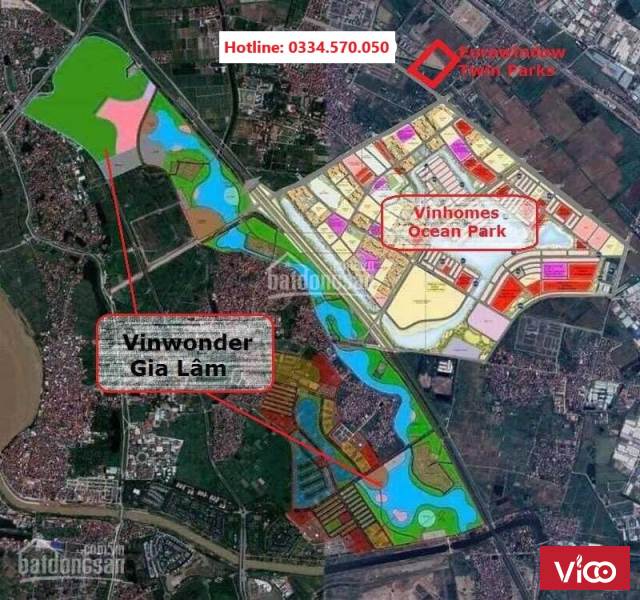 Mở Bán 10 lô Shophouse , Liền Kề Mặt đường 30m , 22m Tại Eurowwindow Twin Park Gia Lâm Đối Diện Vin