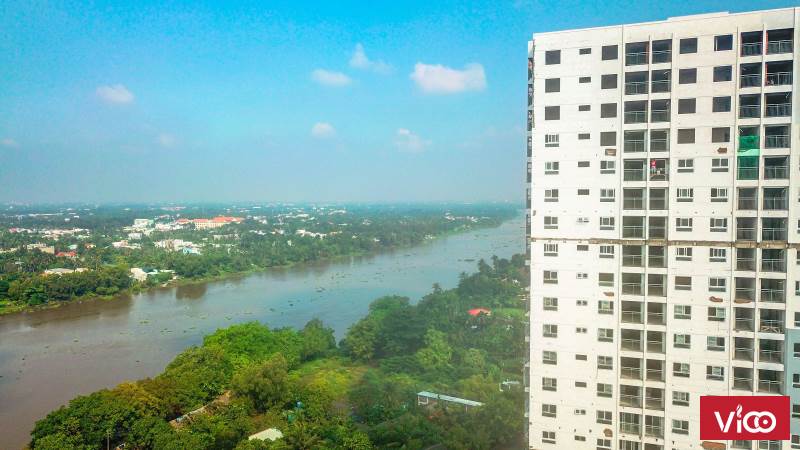 Bán căn Góc 1PN Vista Riverside, Tầng trung, block A view sông trực diện đẹp nhất dự án.