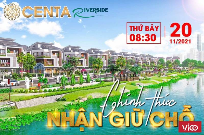 Giữ chỗ dự án mới Centa Riverside VSIP TP Từ Sơn, Bắc Ninh giá gốc chủ đầu tư