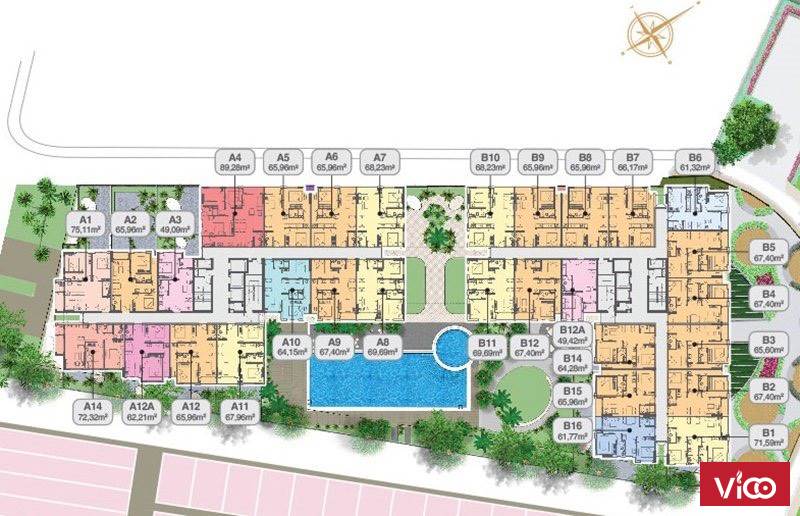 CC Cho thuê gấp CH Moonlight 2PN góc 2 mặt tiền Đặng Văn Bi, view Land Mark full nội thất giá 10