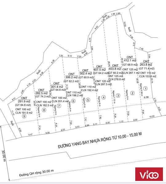 Cần bán đất view suối Khánh Phú mặt tiền đường Yang Bay