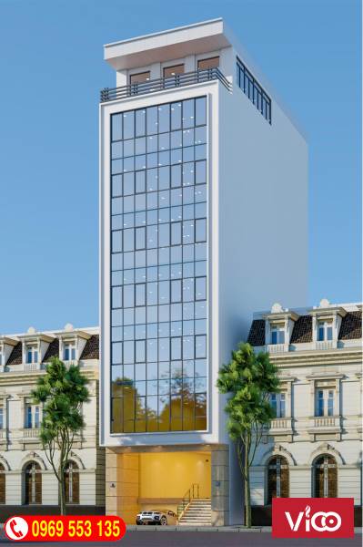 Cho Thuê Gấp Tòa Văn Phòng 8 Tầng Mặt Phố Nguyễn Khang.MT 8m. Giá 8000USD