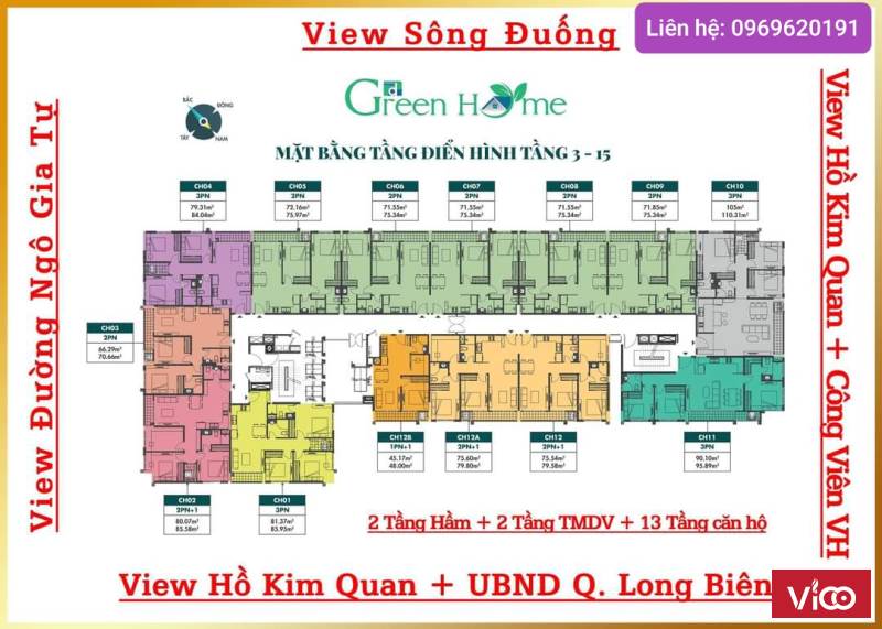 Mở bán đợt 2 quỹ căn diện tích đa dạng từ 45m2 105m2 Hỗ trợ LS 0% đến khi nhận nhà dự án PĐ Green