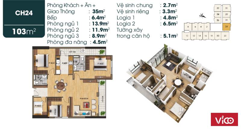Chính chủ cần nhượng lại căn 3PN, căn góc tại dự án TSG Lotus Sài Đồng, LH 0987 729410