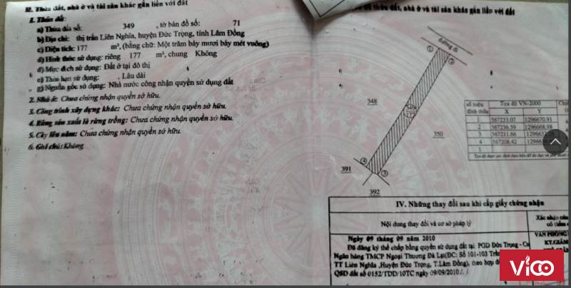 Cần bán lô đất đẹp 177m2 tại Trung Tâm Thị Trấn Liên Nghĩa, Đức Trọng, Lâm Đồng