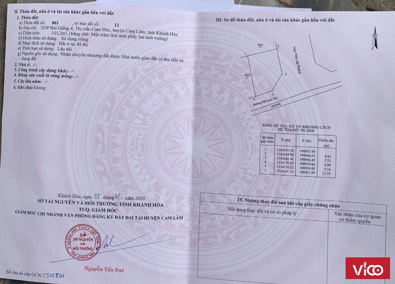 Bán cực phẩm lô góc hiếm 102m2 ,giao 2 mặt đường 10m , trung tâm thị trấn Cam Đức , giá rẻ