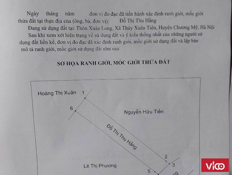Chính chủ cần Bán đất thổ cư tại Thôn Xuân Long, Thủy Xuân Tiên