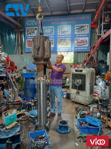 Cường Thịnh Vương JSC bảo dưỡng, sửa chữa bơm đa tầng cánh trục đứng uy tín, chất lượng