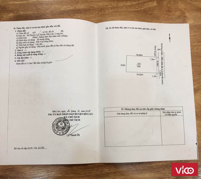 Bán gấp lô đất đẹp đường DT835, Phước Lợi, Bến Lức