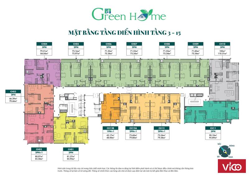 BẢNG HÀNG ĐỢT 2 DỰ ÁN PHƯƠNG ĐÔNG GREEN HOME CỰC HẤP DẪN