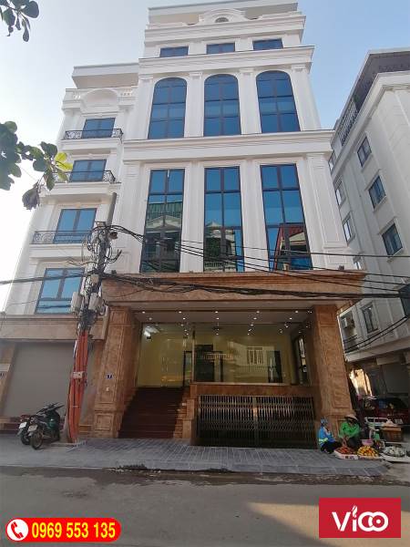 Cho Thuê Nhanh Tòa Nhà VP 8 Tầng Mặt Phố Định Công Thượng.MT 8.6m.Giá 75tr/th