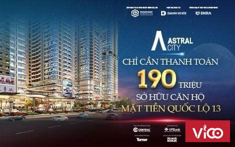 CĂN HỘ SUỐI NHIỆT ĐỚI ASTRAL CITY Đầu tư chắc thắng sinh lời chắc chắn chỉ với 190 triệu đồng đợt