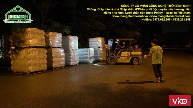 Công ty cung cấp vật tư nhà kính politiv israel, đại lý bán màng nhà kính giá tốt
