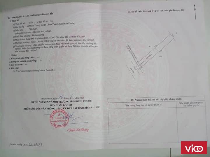 Bán lô đất chính chủ cách QL14 chỉ 50m tại Âp 1, Xã Minh Thắng, Chơn Thành, Bình Phước