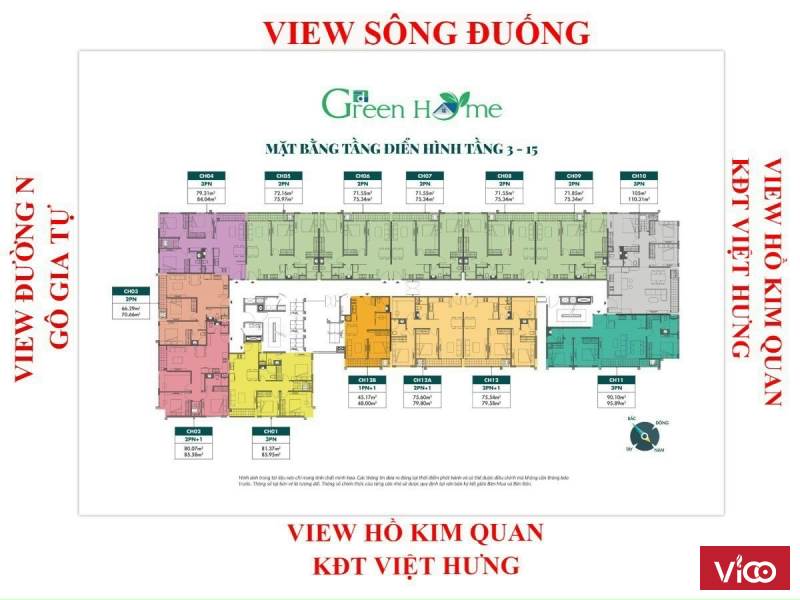 Ra hàng đợt 3 dự án Phương Đông Green Home, tầng đẹp chính sách tốt .