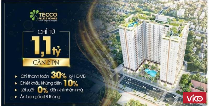 TECCO FELICE HOMES CĂN HỘ CHỈ TỪ 1 TỶ