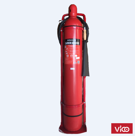 Bình chữa cháy xe đẩy khí co2 MT24 có kiểm định pccc