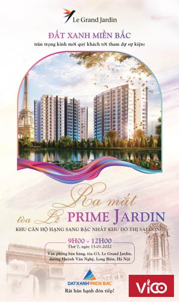 Bán quỹ căn ngoại giao Le Grand Jardin, chiết khấu 7%, vay 70% GTCH, 0% lãi suất 15 tháng