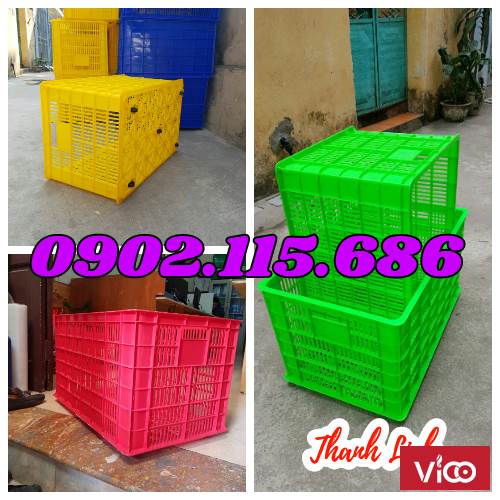 Sọt nhựa, sọt nhựa chở hàng, sọt 5 bánh xe, sọt nhựa có bánh xe,