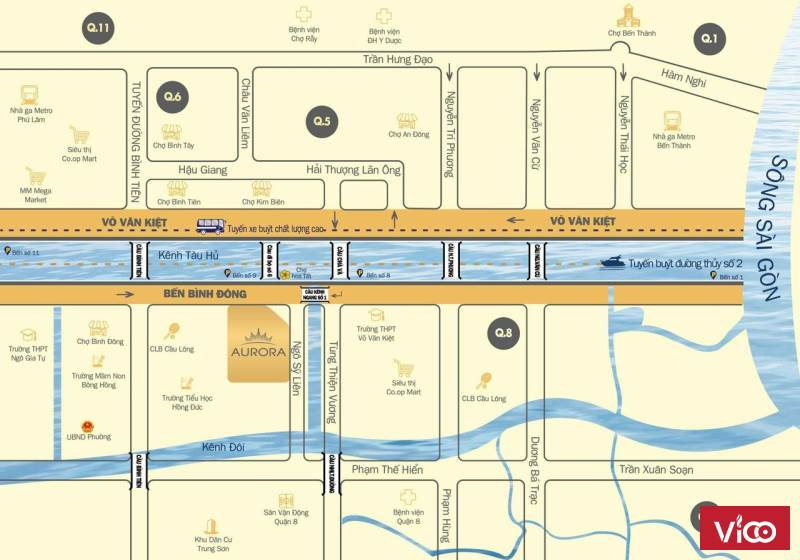 Bán gấp căn hộ Aurora Residences ngay Chân Cầu Chà Và Vị trí siêu đẹp