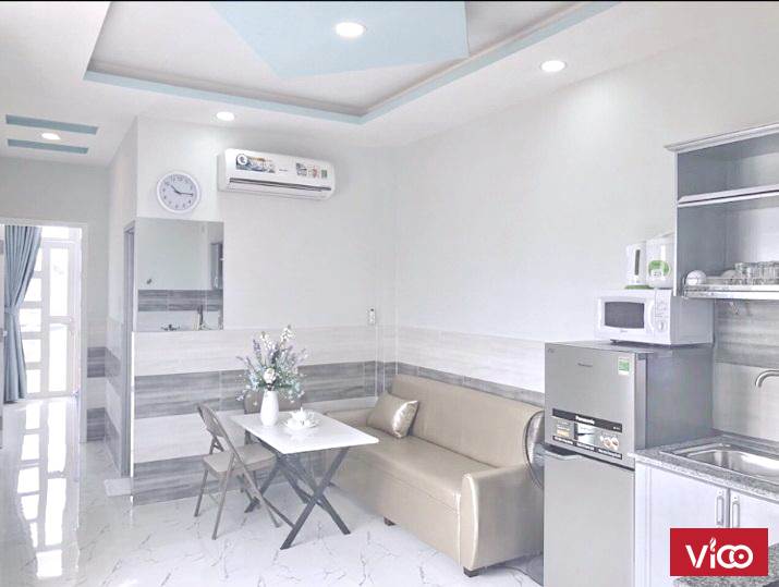 Cho thuê cân hộ mini (nội thất full) 56m2 ngay MT Dã Tượng P10Q8 giá 6.5 triệu/tháng