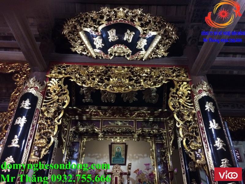 Mẫu hoành phi câu đối bằng gỗ đẹp cho thờ gia tiên
