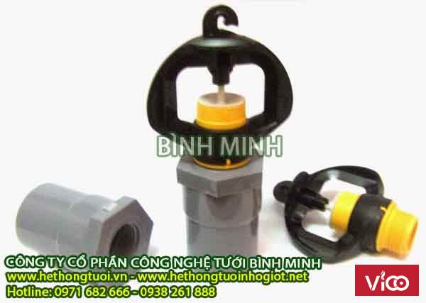 vòi phun tưới nông nghiệp, thiết kế hệ thống tưới phun mưa, mô hình hệ thống tưới phun mưa