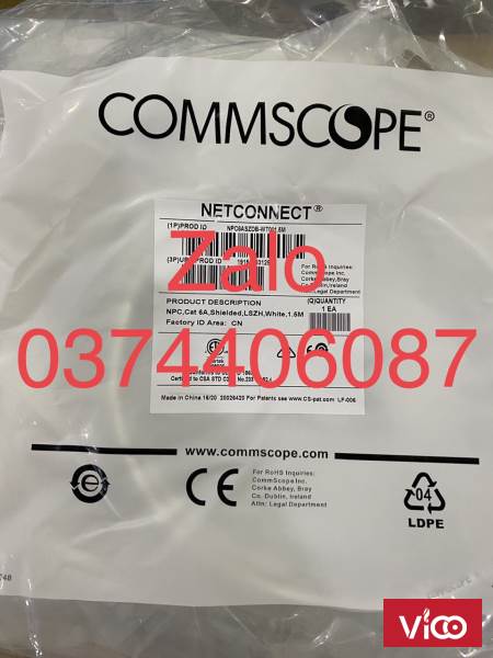 Dây Pacth Cord COMMSCOPE Cat 6A chống nhiễu
