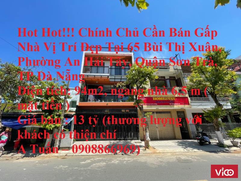 Hot Hot!!! Chính Chủ Cần Bán Gấp Nhà Vị Trí Đẹp Tại Quận Sơn Trà, TP Đà Nẵng,