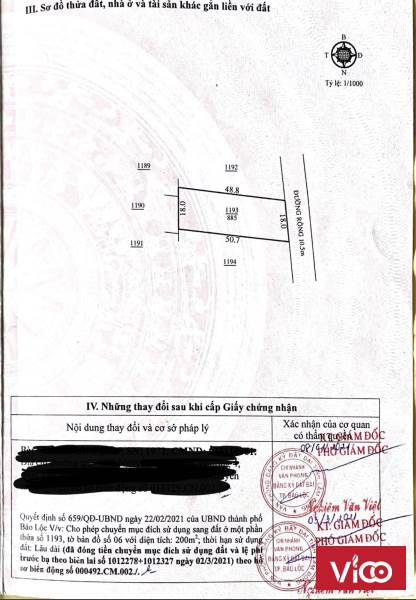 CẦN BÁN NHANH LÔ ĐẤT ĐƯỜNG CHI LĂNG PHƯƠNG LỘC SƠN TP BẢO LỘC LÂM ĐỒNG