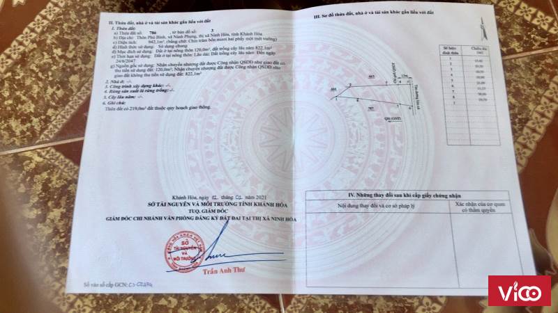 Chính Chủ Cần Bán Lô Đất Vị Trí Siêu Đẹp Tại Ninh Hòa, Khánh Hòa.