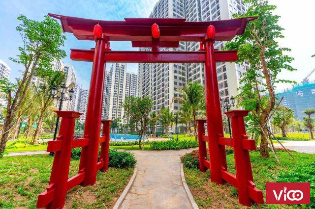 Vườn Nhật và Hồ Cá Koi tại Origami Vinhomes Grand Park