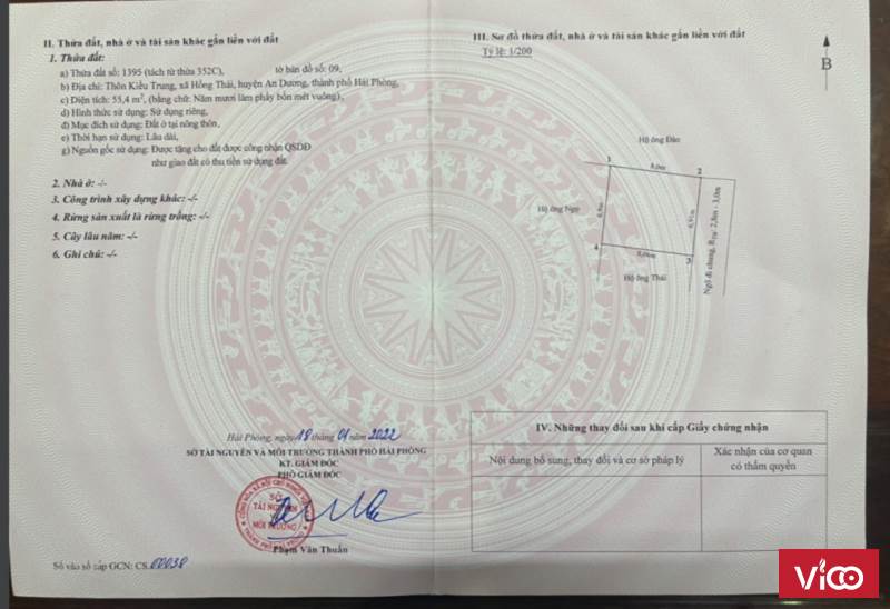 CẦN RA NHANH 2 LÔ ĐẤT LIỀN KỀ GẦN ỦY BAN XÃ HỒNG THÁI, AN DƯƠNG, HẢI PHÒNG