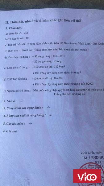 Bán dãy trọ 5 phòng Khóm Hữu Nghị Thị trấn Hồ Xá, Huyện Vĩnh Linh Quảng Trị