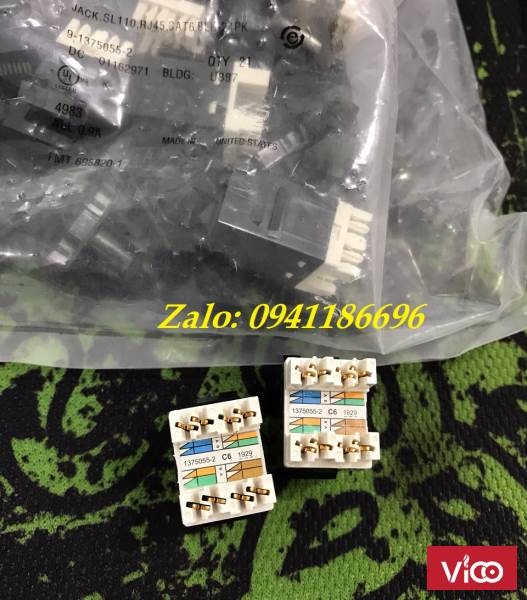 Thanh đấu nối patch panel 24 cổng cat6 UTP,1U mã 760237040 913750552 commscope