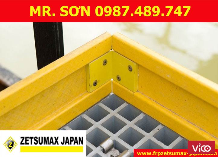 Tấm sàn frp grating, tấm sàn cốt sợi thủy tinh, kháng hóa chất Mới 100%.