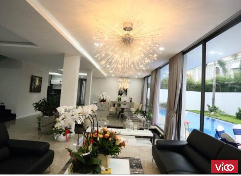 Bán Biệt Thự MT đường số, F Thảo Điền, DT 18x20m, 3 T Hồ bơi, 138 tỷ