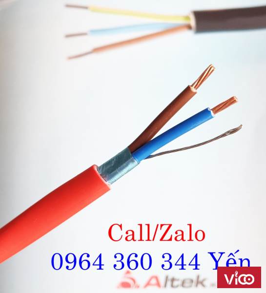 Cáp chống cháy chống nhiễu 1x2x1.5mm2 LSZH Altek Kabel