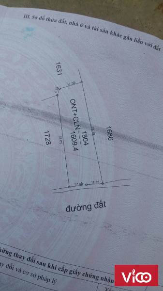 ĐẤT BUÔN HỒ CHÍNH CHỦ CHƯA QUA ĐẦU TƯ, SỔ SẴN 60M THỔ CƯ