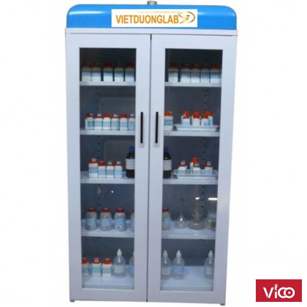 Thiết kế lắp đặt Tủ đựng hóa chất có khử mùi Lab. Chemical Storage cho phòng thí nghiệm