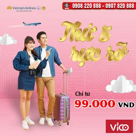 Thứ 5 rực rỡ ưu đãi bất ngờ từ Vietnam Airlines
